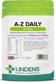 Lindens Multivitamin A-Z Tägliche Tabletten - 90er-Pack - Perfekter Vitamin- & Mineralballen