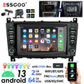 64G Android 13 Carplay Für Mercedes Benz C W203 CLK W209 Autoradio GPS Navi DAB+