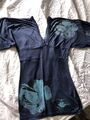 Desigual Shirt V Ausschnitt Blau Gemustert Blumen Gr S Dunkelblau