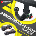 Anhängerkupplung abnehmbar für VW Touran 1 I (1T) 03-15 +ESatz 13p ABE Westfalia