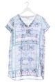 SOCCX Tunikabluse Damen Gr. DE 34 weiß-blau Casual-Look