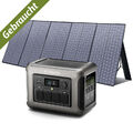 1800W Tragbare Powerstation + 400 W Solarpanel 1152Wh Generator LiFePO4 Batterie