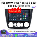 4+64GB 8 Core Für BMW 1er E81 E82 E87 E88 Android 13 Autoradio Navi Carplay DAB+