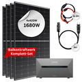 1680W Balkonkraftwerk mit Speicher, Anker Solix Solarbank 2 E1600 Pro 1.6kWh