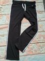 Sheego Hose Stoffhose Jazzpants schwarz Gr. 44 weiße Streifen (269) NEU