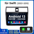 Für SUZUKI SWIFT III 2003-2010 Autoradio Android13 Navi GPS WIFI 2G+64GB Carplay