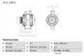 BOSCH Lichtmaschine Generator Lima 0 986 043 910 +39.58€ Pfand für MERCEDES Bus