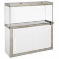 Diversa LED Aquarium Set 80x35x40cm Fine Line 112 Liter rechteck white-truffle