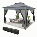 Pavillon 3x3m/3,6x3,6m Faltpavillon Gartenzelt Partyzelt Festzelt UV Pavillion