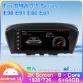 8,8" CarPlay Android 14 Autoradio 64GB DAB+ Für BMW E60 E61 E63 E64 E90 E91 CIC