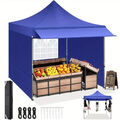 Pavillon Faltpavillon 3x3m Partyzelt Pavillion Pop-Up Wasserdicht UV-Schutz Zelt