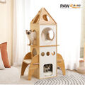 PAWZ Road Kratzbaum Holz Katzenbaum Rakete Katzenkratzbaum Kletterbaum Spielbaum