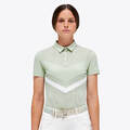 Cavalleria Toscana Powder Green M Kurzarmshirt Perforated Jersey S/S Zip