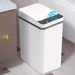 Automatik Sensor Mülleimer Abfalleimer autom. öffnen 12L Windeleimer mit Deckel