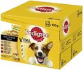 PEDIGREE HUNDENASSFUTTER HUNDEFUTTER MEGAPACK PORTIONSBEUTEL 48 x 100gr IN SAUCE