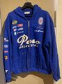 PESO Nevada 2022 royal blauer Zipper mit Print Sweatshirt Jacke wie neu XXL