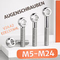 Augenschrauben DIN 444 A2 VA Edelstahl V2A Form B M5 M6 M8 - M24 Augenschraube