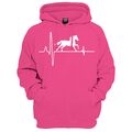 Kinder Kapuzenpullover Pferde Motiv Lebensgefühl Hoodie Reiter Geschenk Freund 