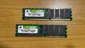 2x CORSAIR Value Select VS512MB400 PC-3200 512MB DDR 400MHz Arbeitsspeicher RAM