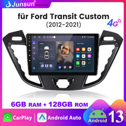 6G+128G Android 13 Carplay Autoradio Für Ford Transit Custom DSP GPS 8Kern WIFI