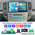 DAB+ Autoradio 64G Für Toyota Corolla Verso 2003-2009 Android GPS NAVI WIFI KAM+