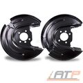 2x DECKBLECH BREMSSCHEIBE HINTEN FÜR AUDI A3 SEAT LEON SKODA KAROQ VW GOLF 7