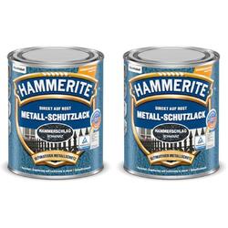 Hammerite Metall Schutzlack Hammerschlageffekt Rostschutz Lack schwarz 1,5 L