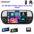 DAB+ 2+64G Für Fiat 500 2007-2015 7" Autoradio Android 14 Carplay GPS RDS BT KAM