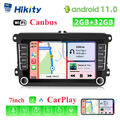 2+32G 7" Apple Carplay Autoradio Android 11 GPS Navi 2DIN für VW GOLF 5 6 Passat