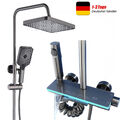 LED Grau Duschset Duscharmatur Regendusche Mit Handbrause Dusche Duschsystem