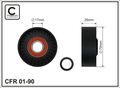 Spannrolle Keilrippenriemen CAFFARO 01-90 für X3 Z3 X5 E46 Z4 BMW Kunststoff 3er