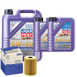 Motoröl 5W40 LIQUI MOLY High Tech 7L+MAHLE Ölfilter