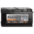 Autobatterie Start-Stop 12V 110Ah 1000A EN Novo AGM Starterbatterie Wartungsfrei