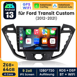 GPS Android 13 Autoradio Für Ford Transit Custom 2013-2018 RDS NAVI Car Play DAB
