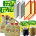 MANN INSPEKTIONSPAKET+CASTROL 5W-30 ÖL passend für MERCEDES M/GL W164 420/50 CDI