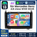 6+128G Autoradio Für Mercedes Benz W245 W169 A B Klasse Android 13 GPS NAVI WIFI