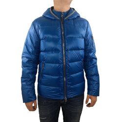 Frieda & Freddies Herren Steppjacke blau mit Kapuze Winterjacke Outdoor Jacke