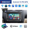 Für Touran Tiguan VW Golf 5 6 Polo 6R KAM+ Autoradio Android13 Apple Carplay GPS