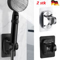 2x Duschkopfhalter Wandbrause Selbstklebend Halterung Ohne Bohren Verstellbar