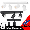 LED Spotleuchte schwenkbar Retro Weiß GU10 Deckenlampe Wandleuchte Spot Flur