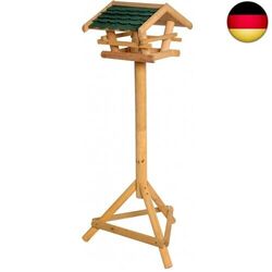 dobar 48100FSC Vogelfutterhaus inkl. Ständer - Vogelfutterstation aus Holz mit 