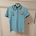 La Martina Damen Polo Shirt Blau M AA020