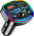 Unnderwiss Bluetooth FM Transmitter für Auto, Wireless Adapter Radio Freisprech