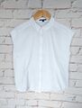 Comma Damen Bluse Shirt Oberteil Gr. 40 Weiss