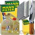 MANN INSPEKTIONSPAKET+6L CASTROL 5W-30 ÖL passend für BMW 5er F10 F11 518-520d