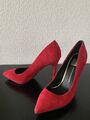 Rote High Heels, Größe 6,5