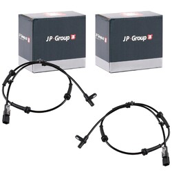 2x JP GROUP ABS-SENSOR RADDREHZAL HINTEN BEIDSEITIG passend für NISSAN QASHQAI