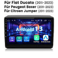 Carplay 2+64G Für Fiat Ducato 2006-2023 1 DIN Android 13 Autoradio GPS Navi DAB+