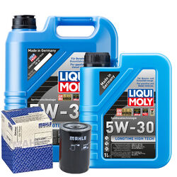 Motoröl 5W30 LIQUI MOLY Longtime High Tech 6L+MAHLE Ölfilter