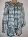 Peter Hahn Vintage Style Waben Strick Edge To Ege Cardigan D38, UK 12